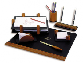 Набор письменный деревянный S611V (7 предметов) (органайзер на стол)