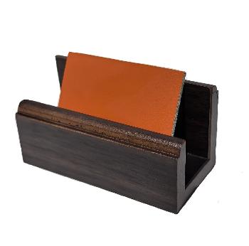 Подставка под визитные карточки орех S1