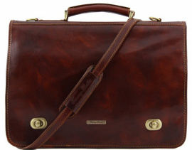 Портфель мужской кожаный на два отделения Tuscany Leather TL10054