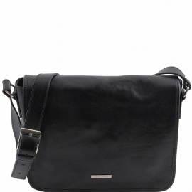 Кожаная сумка-мессенджер с одним отделением Tuscany Leather TL141301
