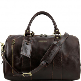 Сумка кожаная дорожная Tuscany Leather TL141216 темно коричневая