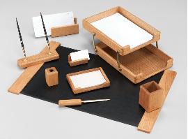 Набор настольный деревянный для руководителя S90V (10 предметов) (органайзер на стол)