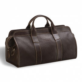 Дорожная кожаная сумка BRIALDI Cremona (Кремона) brown