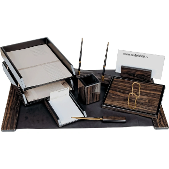 Набор настольный деревянный S7744V (8 предметов) (органайзер на стол)