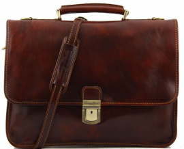 Портфель мужской кожаный на два отделения Tuscany Leather TL10029