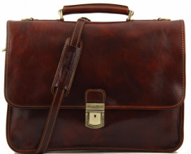 Портфель мужской кожаный на два отделения Tuscany Leather TL10029