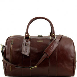Сумка дорожная кожаная Tuscany Leather TL141217 коричневая