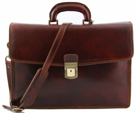 Портфель мужской кожаный на одно отделение Tuscany Leather TL10050