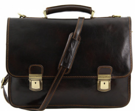 Портфель мужской кожаный на два отделения Tuscany Leather TL10028