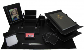 Набор настольный кожаный для руководителя S6452V (10 предметов)